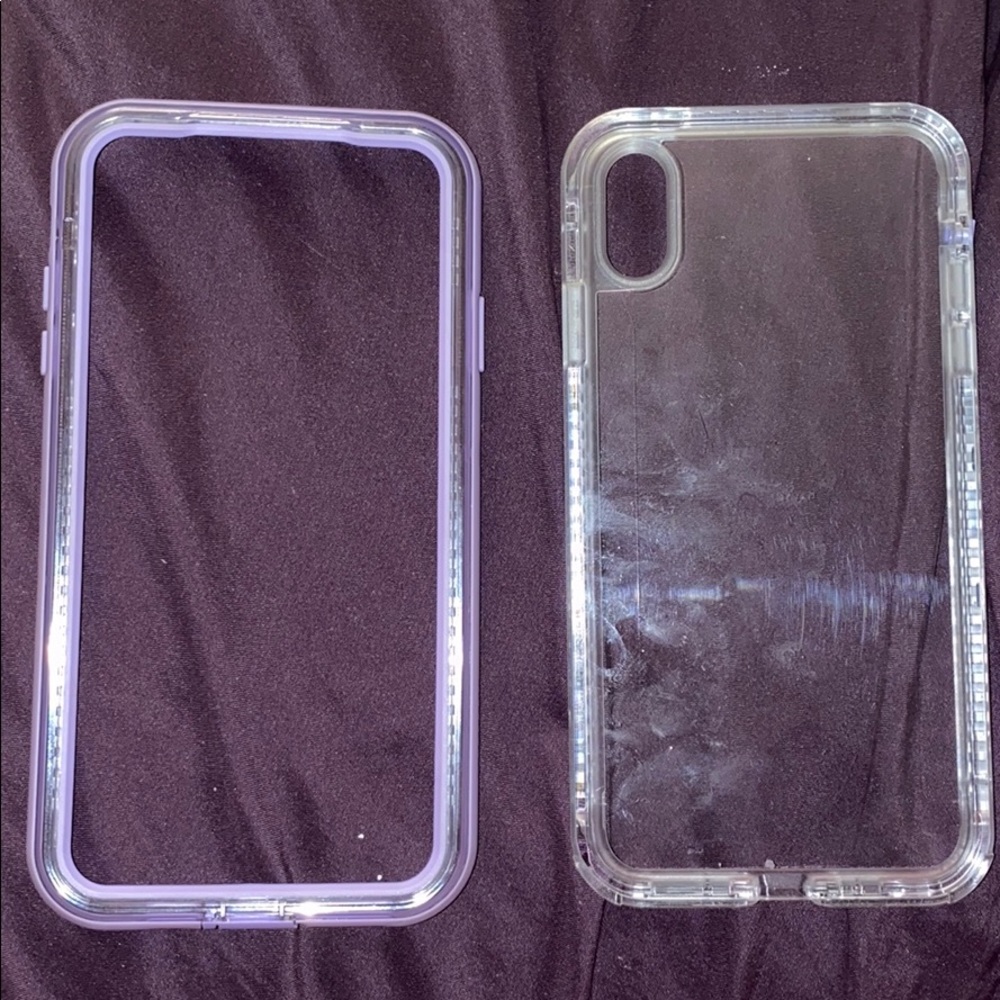 iPhone XS MAX lifeproof case purple